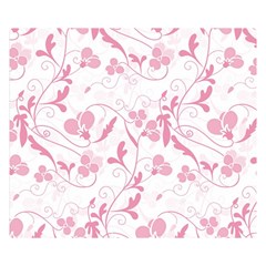 Floral Pattern Double Sided Flano Blanket (small)  by Valentinaart