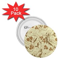 Floral pattern 1.75  Buttons (10 pack)