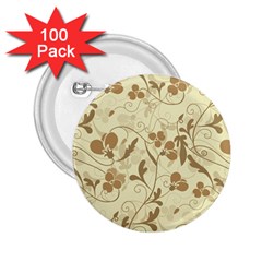 Floral pattern 2.25  Buttons (100 pack) 