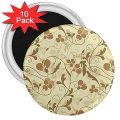 Floral pattern 3  Magnets (10 pack) 