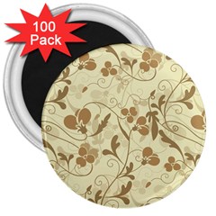 Floral pattern 3  Magnets (100 pack)