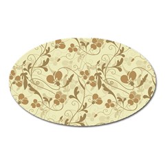 Floral pattern Oval Magnet