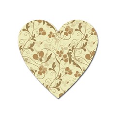 Floral pattern Heart Magnet