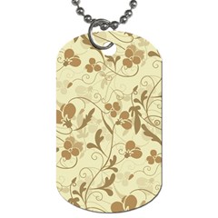 Floral pattern Dog Tag (Two Sides)