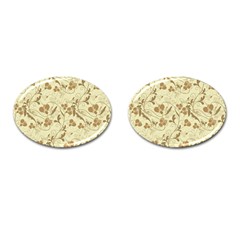 Floral Pattern Cufflinks (oval) by Valentinaart