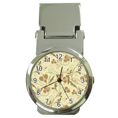 Floral pattern Money Clip Watches