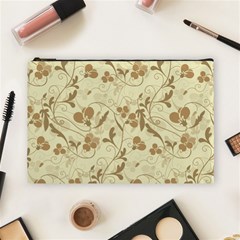 Floral pattern Cosmetic Bag (Large) 