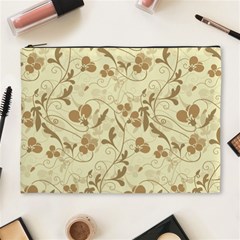 Floral Pattern Cosmetic Bag (xl) by Valentinaart