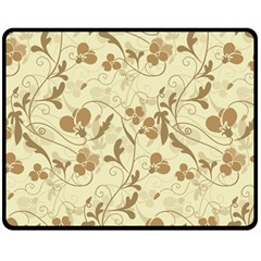 Floral Pattern Fleece Blanket (medium) 