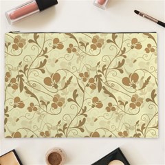 Floral Pattern Cosmetic Bag (xxl)  by Valentinaart