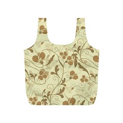 Floral pattern Full Print Recycle Bags (S) 