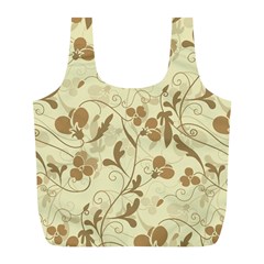 Floral pattern Full Print Recycle Bags (L) 