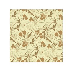 Floral pattern Small Satin Scarf (Square)