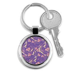 Floral Pattern Key Chains (round)  by Valentinaart