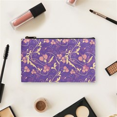 Floral Pattern Cosmetic Bag (small)  by Valentinaart