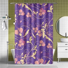 Floral Pattern Shower Curtain 48  X 72  (small) 