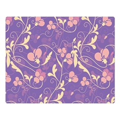 Floral Pattern Double Sided Flano Blanket (large) 