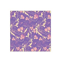 Floral Pattern Satin Bandana Scarf