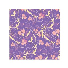 Floral Pattern Small Satin Scarf (square)