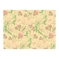 Floral Pattern Double Sided Flano Blanket (mini) 