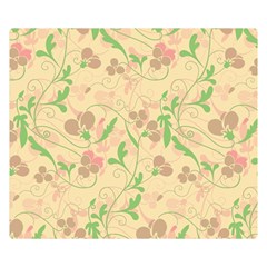 Floral Pattern Double Sided Flano Blanket (small) 