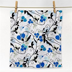 Floral Pattern Face Towel by Valentinaart