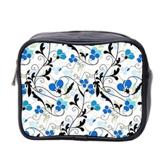 Floral Pattern Mini Toiletries Bag 2-side by Valentinaart