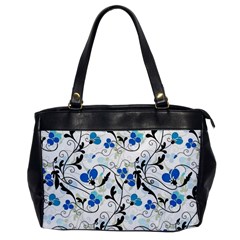 Floral Pattern Office Handbags by Valentinaart