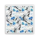 Floral pattern Memory Card Reader (Square)  Front