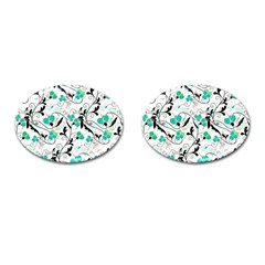 Floral Pattern Cufflinks (oval) by Valentinaart