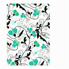 Floral Pattern Small Garden Flag (two Sides)