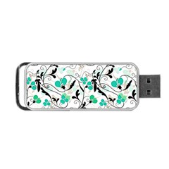 Floral Pattern Portable Usb Flash (one Side) by Valentinaart