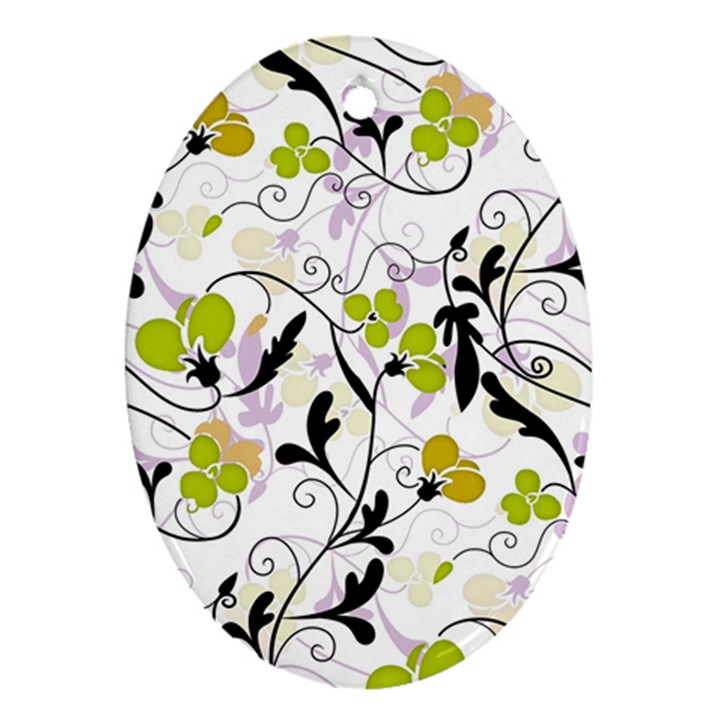 Floral pattern Ornament (Oval)