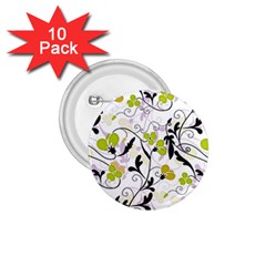 Floral Pattern 1 75  Buttons (10 Pack) by Valentinaart