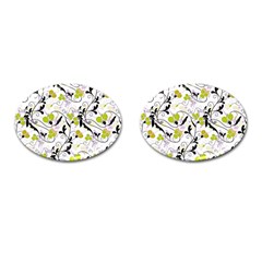 Floral Pattern Cufflinks (oval) by Valentinaart