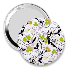 Floral Pattern 3  Handbag Mirrors by Valentinaart