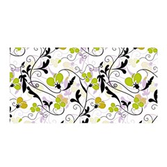 Floral Pattern Satin Wrap