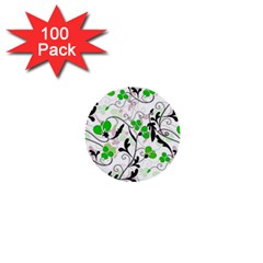 Floral Pattern 1  Mini Buttons (100 Pack)  by Valentinaart