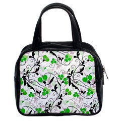 Floral Pattern Classic Handbags (2 Sides) by Valentinaart