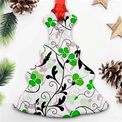 Floral Pattern Ornament (christmas Tree) 