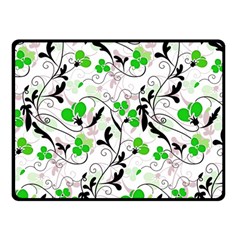 Floral Pattern Double Sided Fleece Blanket (small)  by Valentinaart