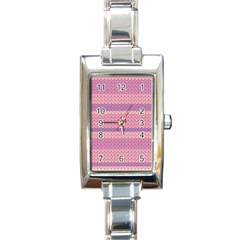 Pattern Rectangle Italian Charm Watch