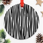 Zebra pattern Ornament (Round) Front