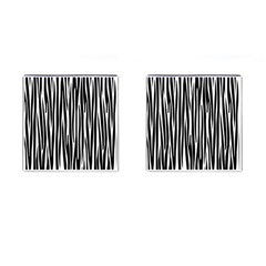 Zebra Pattern Cufflinks (square) by Valentinaart