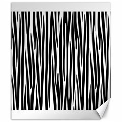 Zebra Pattern Canvas 20  X 24   by Valentinaart