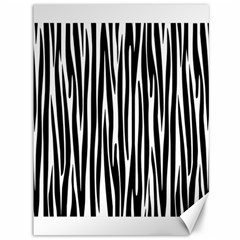 Zebra Pattern Canvas 36  X 48   by Valentinaart