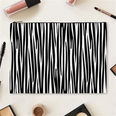 Zebra Pattern Cosmetic Bag (xl) by Valentinaart