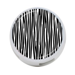 Zebra Pattern 4-port Usb Hub (two Sides)  by Valentinaart