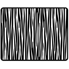 Zebra Pattern Fleece Blanket (medium)  by Valentinaart