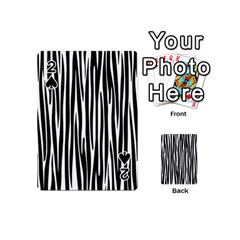 Zebra Pattern Playing Cards 54 (mini)  by Valentinaart